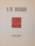 Couverture du livre R.-Th. Bosshard: tableaux choisis, Budry