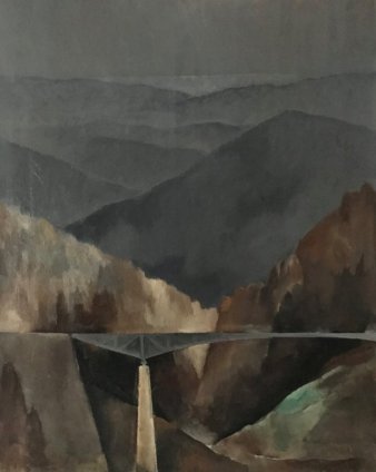 Pont de Fenil, 1926, huile sur toile, collection particulière, ©Association R-Th Bosshard