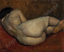 Femme nue allongée de dos