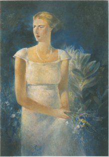 Jeune femme au jardin