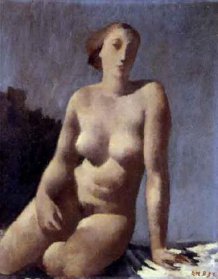 Femme nue assise