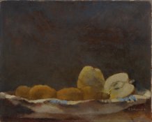 Nature morte aux pommes coupées