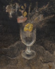 Fleurs dans un verre