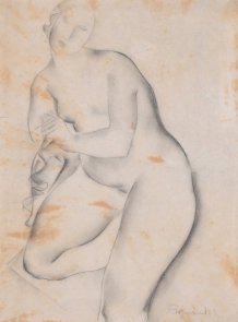 Femme nue assise