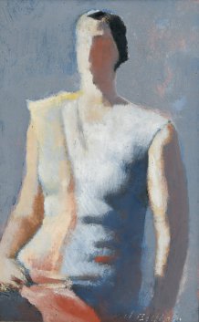 Femme à l'étole, assise