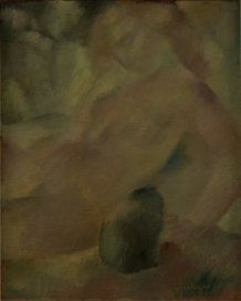 Femme nue assise