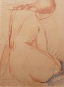 Nu de dos à la tresse